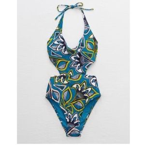 Aerie Cutout One Piece Swimsuit - Med-Long - NWT